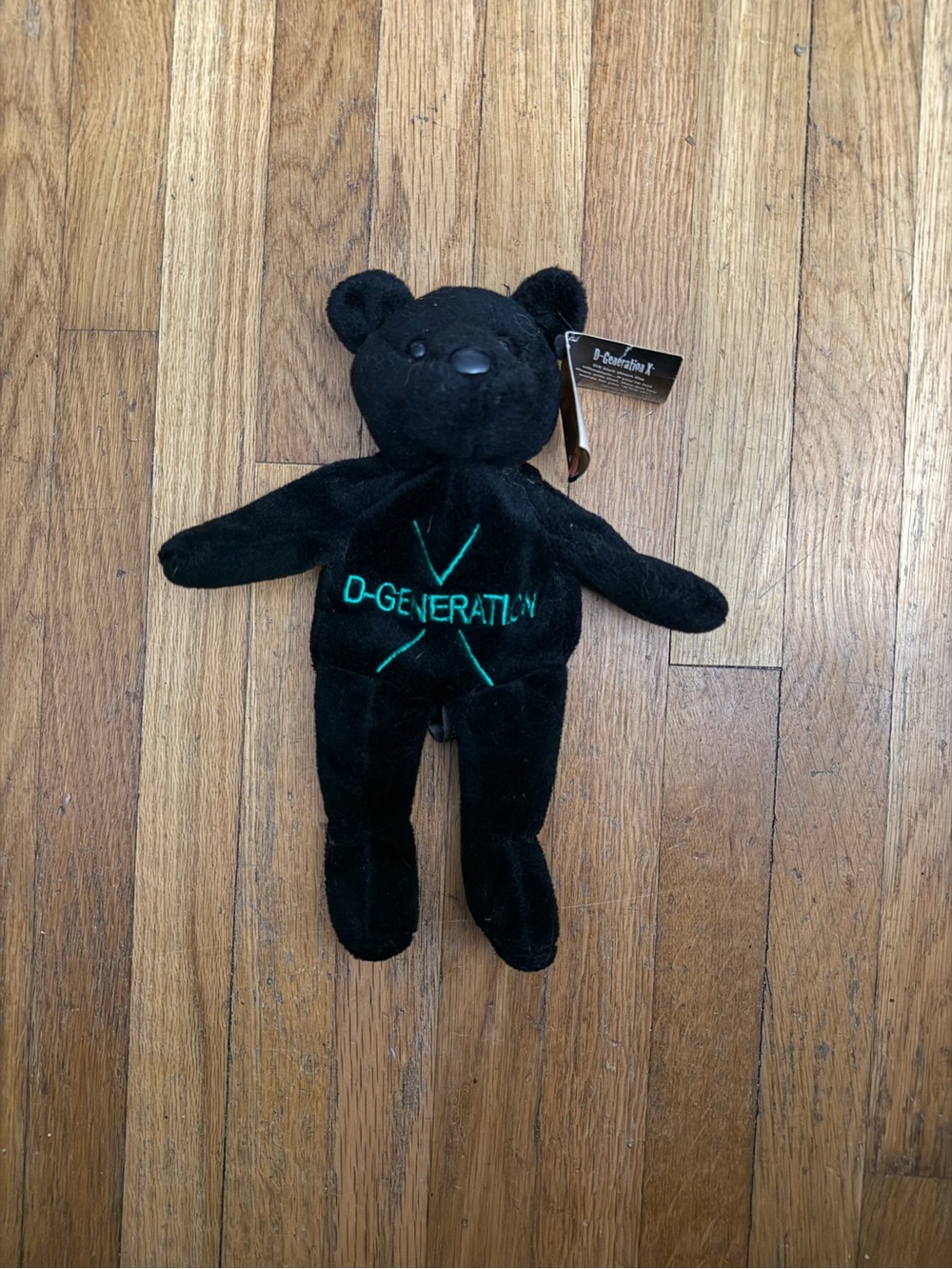 vintage 1999 WWF Attitude Series D-Generation X (DX) plush bear